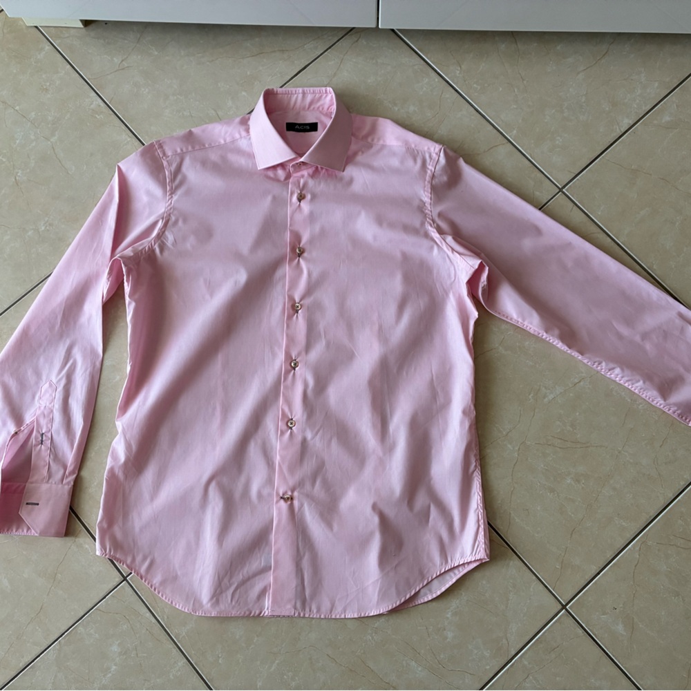 Acis Men's Pink Dress Shirt made in Italy